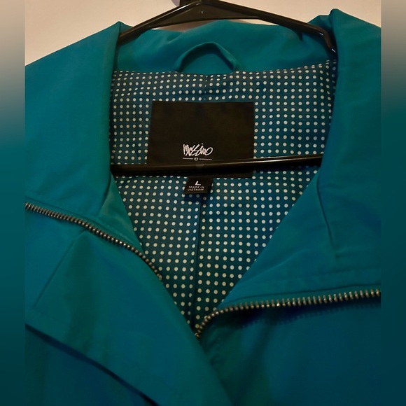 Women’s Massimo teal trench coat. Size Large. - Picture 3 of 3